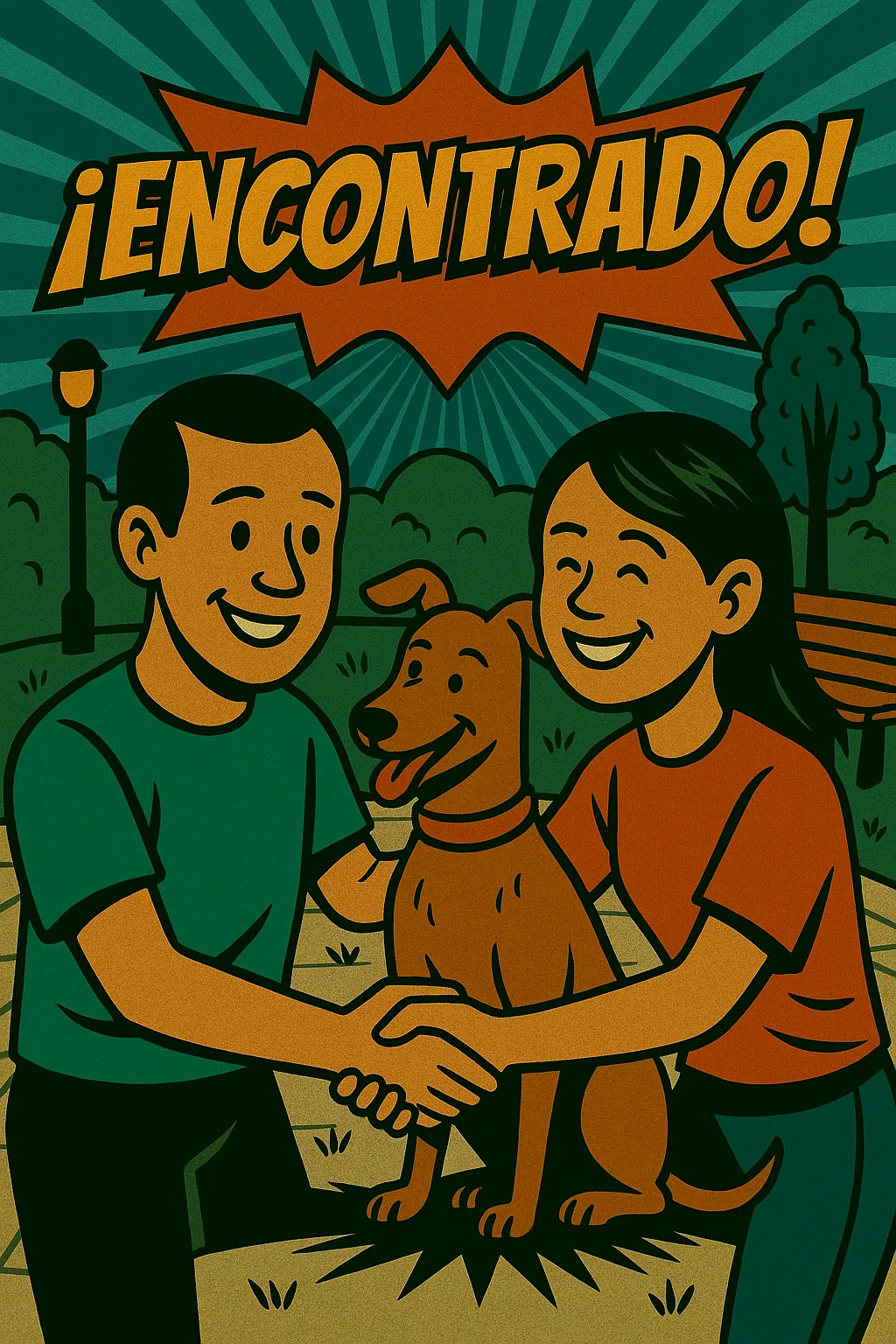 Reencuentro de la mascota con su familia